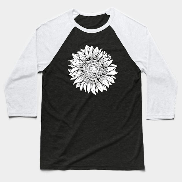 Sunflower Baseball T-Shirt by Samphelinshop